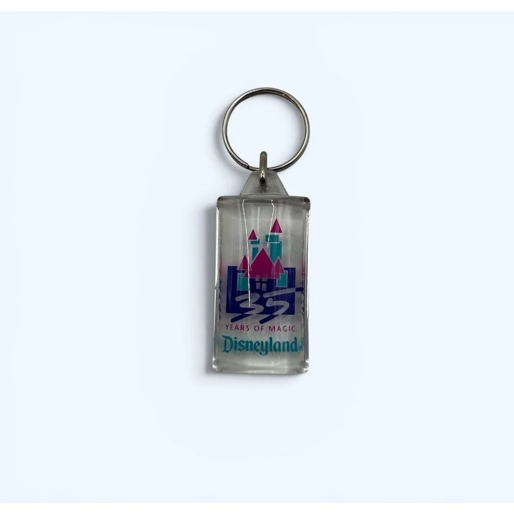Vintage Union Disneyland Castle‎ 35 Years of the Magic Anniversary Keychain